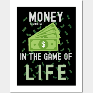 Money is shortcut. Posters and Art